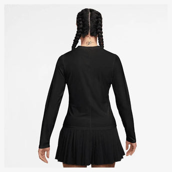 Women's Dri-Fit Advantage Midlayer Long Sleeve Tennis Top-Apparel-Nike-FZ6737-010_2-Tennis Express