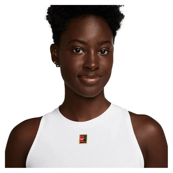 Women's London Court Dri-FIT Slam Tennis Dress White-Apparel-Nike-FZ6746-100-2-Tennis Express