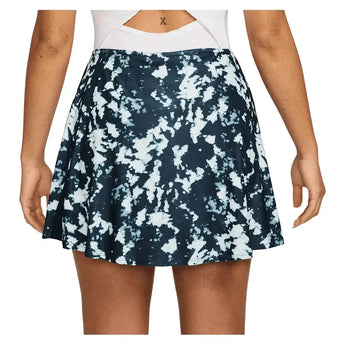 Women's Dri-FIT Victory Flouncy 15" Print Tennis Skort Armory Navy and White-Apparel-Nike-FZ6804-478U25-3-Tennis Express