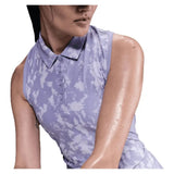 Women's Dri-FIT Victory Sleeveless Print Tennis Polo Lilac Ice and White-Apparel-Nike-FZ6891-533U25-6-Tennis Express