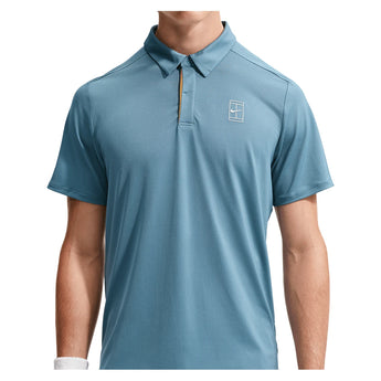 Men's Court Dri-FIT Advantage Tennis Polo Smokey Blue and White,Apparel,Nike,,,Tennis Express,FZ6907-006_5
