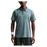 Men's Court Dri-FIT Advantage Tennis Polo Mineral Slate and White,Apparel,Nike,Mineral Slate/White,XS,Tennis Express,FZ6907-382-3