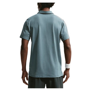 Men's Court Dri-FIT Advantage Tennis Polo Mineral Slate and White,Apparel,Nike,,,Tennis Express,FZ6907-382-4