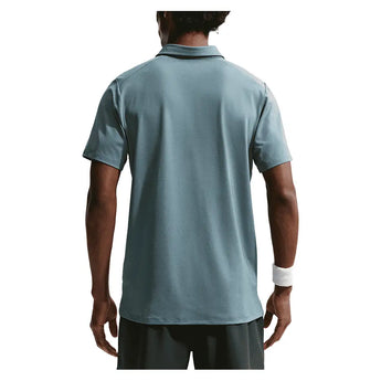 Men's Court Dri-FIT Advantage Tennis Polo Mineral Slate and White,Apparel,Nike,,,Tennis Express,FZ6907-382-4