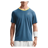 Men's Court Dri-FIT Advantage Tennis Top New Slate and Laser Orange,Apparel,Nike,New Slate/Laser Orange,XS,Tennis Express,FZ6910-438