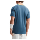 Men's Court Dri-FIT Advantage Tennis Top New Slate and Laser Orange,Apparel,Nike,,,Tennis Express,FZ6910-438_1