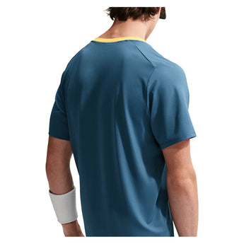 Men's Court Dri-FIT Advantage Tennis Top New Slate and Laser Orange,Apparel,Nike,,,Tennis Express,FZ6910-438_3