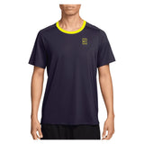 Men's Court Dri-FIT Advantage Tennis Top Purple Dynasty and Lemon Venom, Nike, Purple Dynasty/Lemon Venom, Tennis Express, FZ6910-525H26-PURPLE-DYNASTY-LEMON-VENOM-1