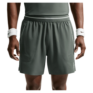 Men's Court Dri-FIT Advantage 6 Inch Tennis Short,Apparel,Nike,303 Camo Green/Cucumber Calm,XS,Tennis Express,FZ6913-F26-303-3