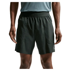 Men's Court Dri-FIT Advantage 6 Inch Tennis Short,Apparel,Nike,317 Black Spruce/White,XS,Tennis Express,FZ6913-U26-317-3