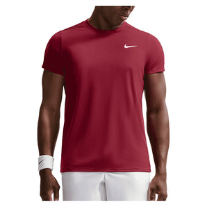 Men's Court Dri-FIT Victory Tennis Top,Apparel,Nike,677 Team Red/White,XS,Tennis Express,FZ6921-677