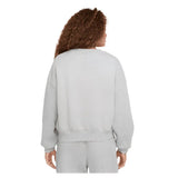 Girls' Sportswear Club Fleece Crew Neck Sweatshirt-Apparel-Nike-FZ9244-063_1-Tennis Express