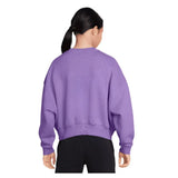 Girls' Sportswear Club Fleece Crew Neck Sweatshirt-Apparel-Nike-FZ9244-532_1-Tennis Express