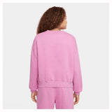 Girls Boxy Crew-Neck Sweatshirt Magic Flamingo-Apparel-Nike-FZ9244-646-1-2-[Sku]-Tennis Express