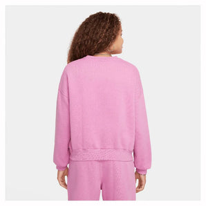 Girls Boxy Crew-Neck Sweatshirt Magic Flamingo-Apparel-Nike-FZ9244-646-1-2-[Sku]-Tennis Express