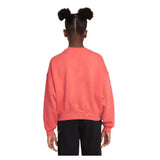 Girls' Sportswear Club Fleece Crew Neck Sweatshirt-Apparel-Nike-FZ9244-814_1-Tennis Express
