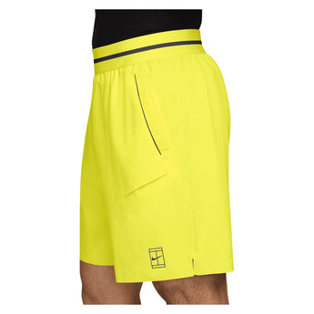Men's Court Dri-FIT Advantage 8 Inch Tennis Short Lemon Venom and Purple Dynasty, Nike, Tennis Express, FZ9322-750H26-2