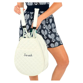 Ace & Carry 2.0 Tennis and Pickleball Slingback Bag Ivory-Bags-Trelle Co.-G4-001-ACEV2-8-0001-2-Tennis Express