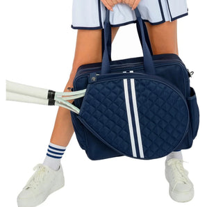 Quaintrelle Tennis Tote Navy-Bags-Trelle Co.-G4-001-QUAIN-7-0001-1-Tennis Express