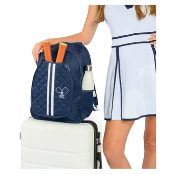 Serendipity Pickleball Backpack Navy-Bags-Trelle Co.-G4001SER7-0001-2-3-[Sku]-Tennis Express