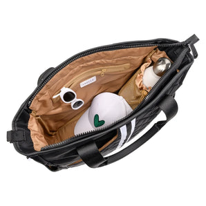 Belle Tennis and Pickleball Tote Black-Bags-Trelle Co.-G5001BEL5-0001-2-Tennis Express