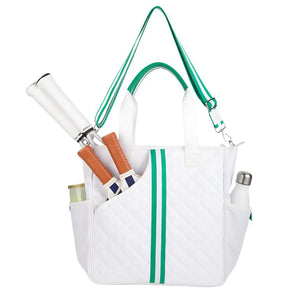 Belle Pickleball and Tennis Tote White-Bags-Trelle Co.-G5001BEL6-0001-1-[Sku]-Tennis Express