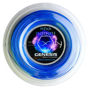Hexa Infinite Tennis Reel,Strings,Genesis,Blue,16,Tennis Express,GEHIR-F26-bl-1