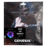 Hexa Infinite Tennis String, Genesis, Black, Tennis Express, GEHI:SET-F26-BLACK-1