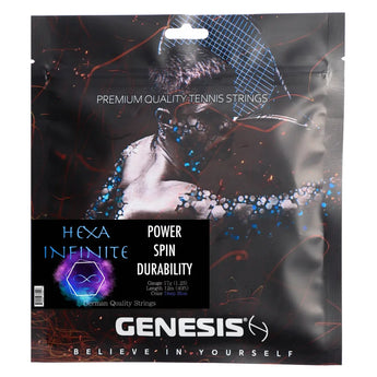 Hexa Infinite Tennis String, Genesis, Blue, Tennis Express, GEHI:SET-F26-BLUE-1