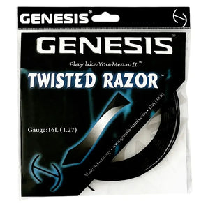 Twisted Razor 16L 1.27 Tennis String-Strings-Genesis-GENTWIST16L-SET-1-Tennis Express