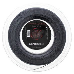 Genesis Spyder Super 8 Tennis Reel Black,Strings,Genesis,Black,16,Tennis Express,GESS8130R-F26