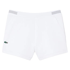 Women's Heritage Tennis Short,Apparel,Lacoste,001 White,2(EUR34),Tennis Express,GF0231-001