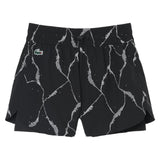 Women's Players Tennis Short Black, Lacoste, Black, Tennis Express, GF6845-C31F26-BLACK-1