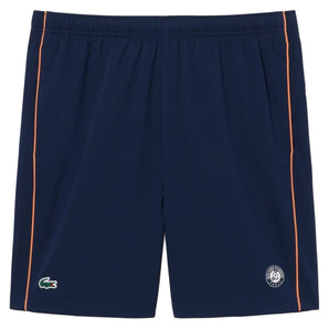 Men's Official Roland Garros Tennis Short Navy,Apparel,Lacoste,,,Tennis Express,GH0342-166-1_a6a49ee9-3c67-49bf-be4f-bc01ef5fe9b1