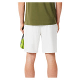 Men's Players Team Leader On Court Players Mesh 8 Inch Tennis Short White-Apparel-Lacoste-GH4775-001H25-2-Tennis Express