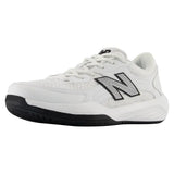 Juniors' 696v7 Tennis Shoes White and Black,Footwear,New Balance,White/Black,10.5C,Tennis Express,GH6962Y4-y