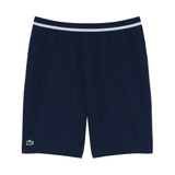 Men's Novak Djokovic Tennis Short Navy Blue and White,Apparel,Lacoste,,,Tennis Express,GH7413-1