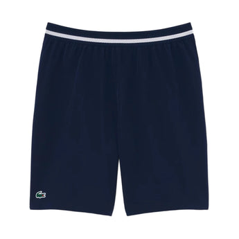 Men's Novak Djokovic Tennis Short Navy Blue and White,Apparel,Lacoste,,,Tennis Express,GH7413-1