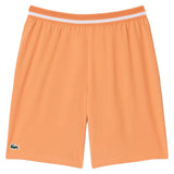 Men's Roland Garros Novak Djokovic 8 Inch Tennis Short Blossom and White,Apparel,Lacoste,Blossom/White,S,Tennis Express,GH7413-4AF-1