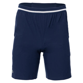 Men's Novak Djokovic Tennis Short Navy Blue and White-Apparel-Lacoste-GH7413-525_9bb8a748-d3ea-4f37-a3a5-0299c36f8bca-Tennis Express
