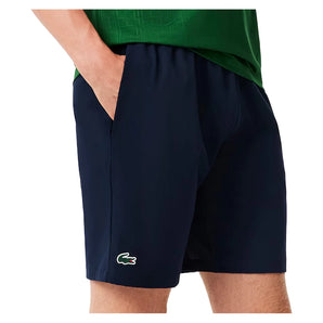 Men's Novak Djokovic Ultra-Dry Woven 8 Inch Tennis Short Navy Blue and Calathea-Apparel-Lacoste-GH7413-RIJH25-1-669519Tennis Express