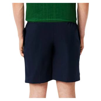 Men's Novak Djokovic Ultra-Dry Woven 8 Inch Tennis Short Navy Blue and Calathea-Apparel-Lacoste-GH7413-RIJH25-3-Tennis Express