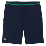 Men's Novak Djokovic Ultra-Dry Woven 8 Inch Tennis Short Navy Blue and Calathea-Apparel-Lacoste-GH7413-RIJH25-Tennis Express