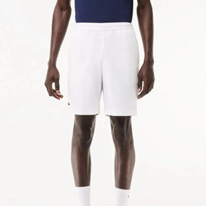 Men's Ultra-Dry Tennis Short White-Apparel-Lacoste-GH7452-001U24-Tennis Express