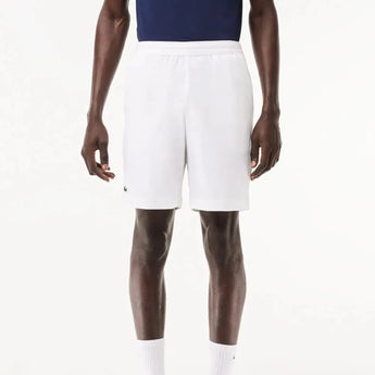 Men's Ultra-Dry Tennis Short White-Apparel-Lacoste-GH7452-001U24-Tennis Express