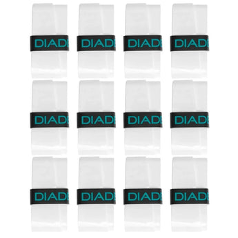 Pro Feel Tennis Overgrip 12 Pack White-Accessories-Diadem-GRP-FEEL-12-WHT-Tennis Express