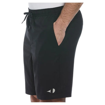 Men's Solid Athletic 9 Inch Tennis Short Caviar-Apparel-Grand Slam-GSBSC0H5-002S23-2-Tennis Express