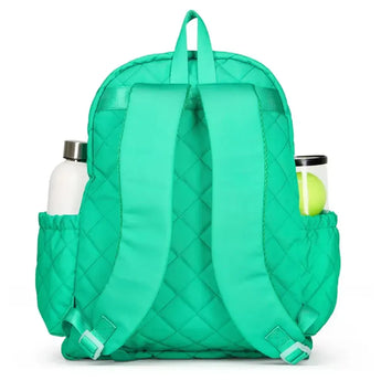 Women's Game On Tennis Backpack-Bags-Ame and Lulu-GTBP-BBB-Jade-2-10-[Sku]-Tennis Express