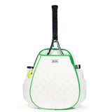 Women's Game On Tennis Backpack-Bags-Ame and Lulu-GTBP-BBB-WG-0-3-[Sku]-Tennis Express