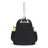 Women's Game On Tennis Backpack Puffer-Bags-Ame and Lulu-GTBP-PUF-Black-Tennis Express